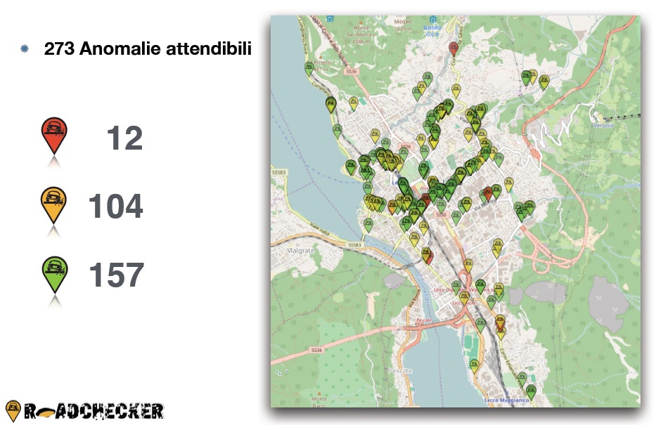 1610 roadchecker mappa