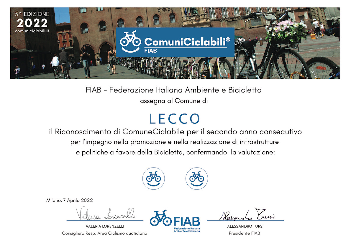 2204 lecco ciclabile attestato