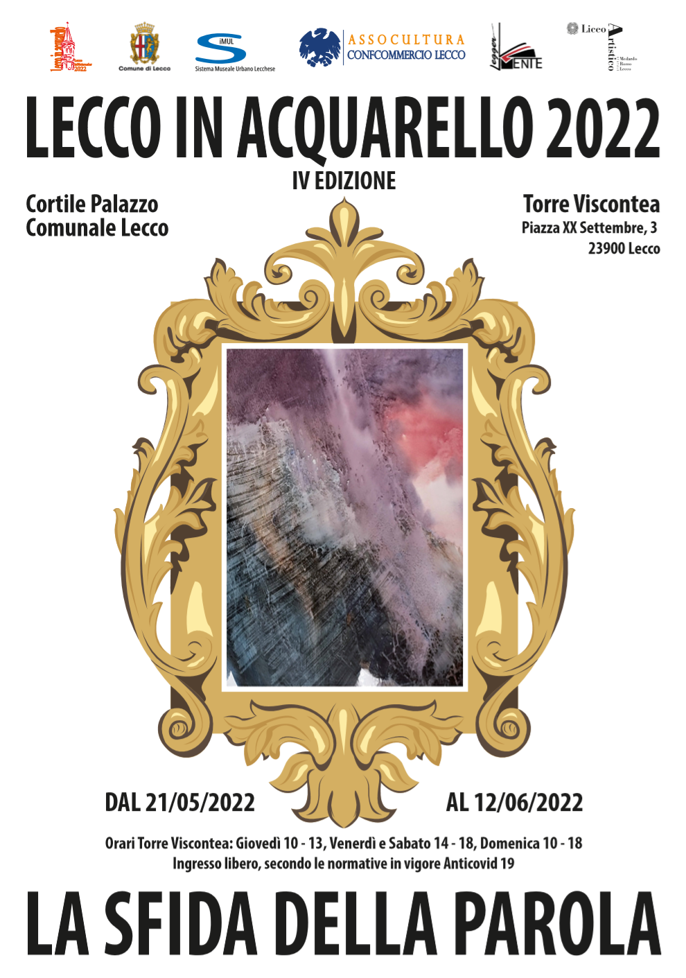 2205 lecco acquarello locandina