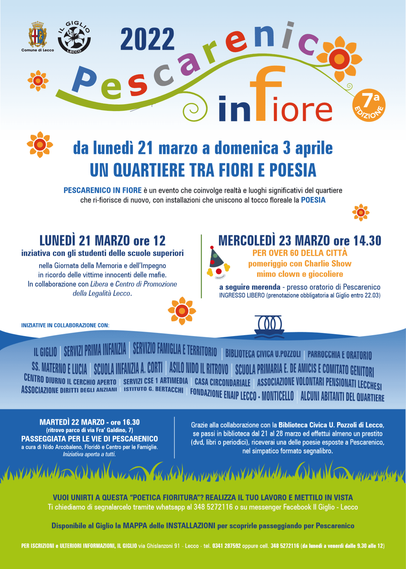 locandina pescarenico in fiore